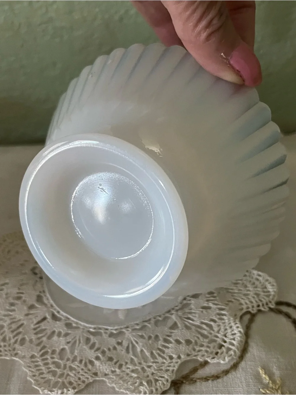Vintage MacBeth-Evans Monax Petalware Footed Sherbet Bowls Set of 4